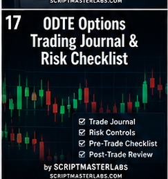 0DTE Options Trading Journal and Risk Checklist by SCRIPTMASTERLABS