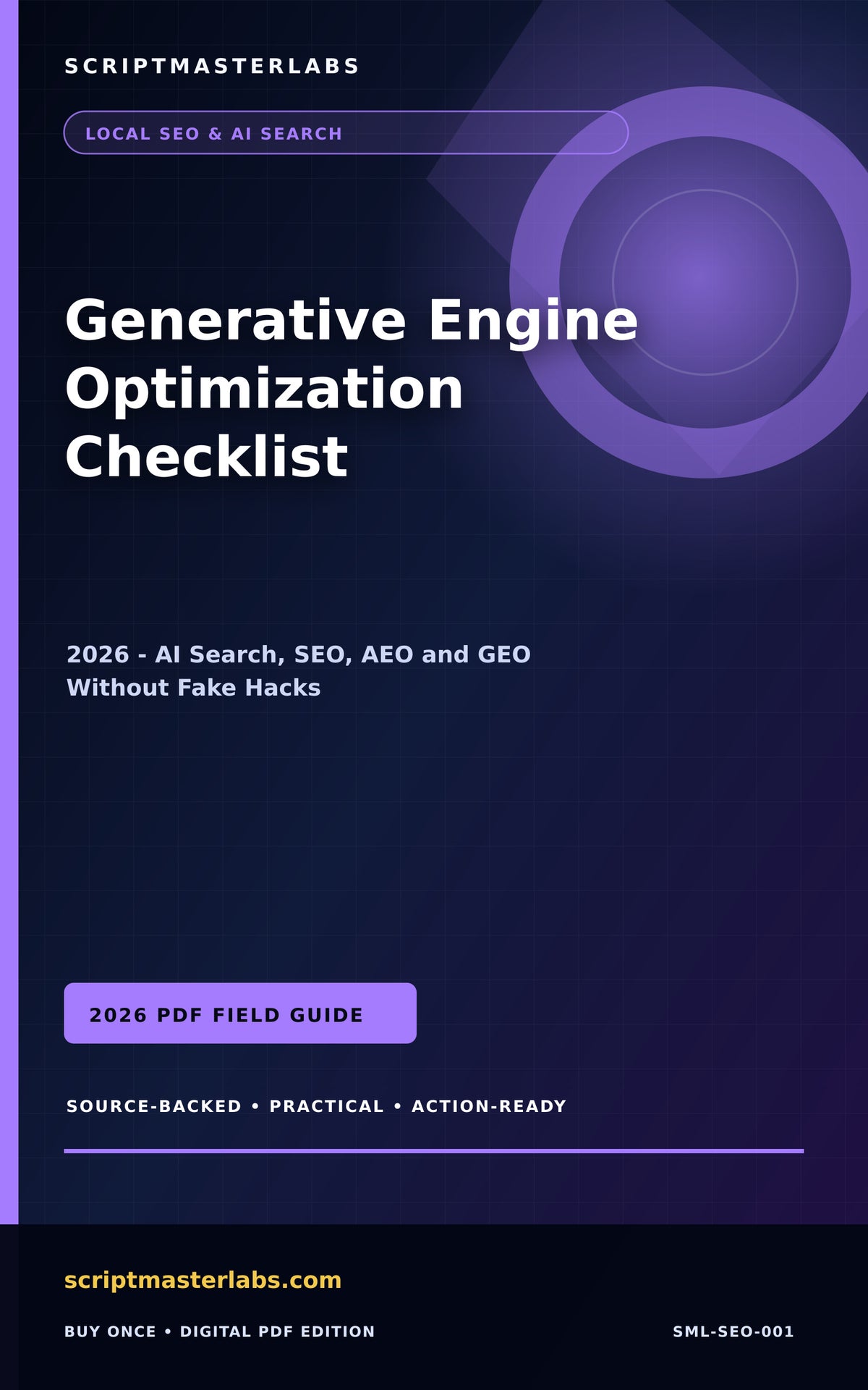 Generative Engine Optimization Checklist PDF cover