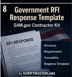 Government RFI Response Template by SCRIPTMASTERLABS