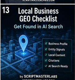 Local Business GEO Checklist by SCRIPTMASTERLABS