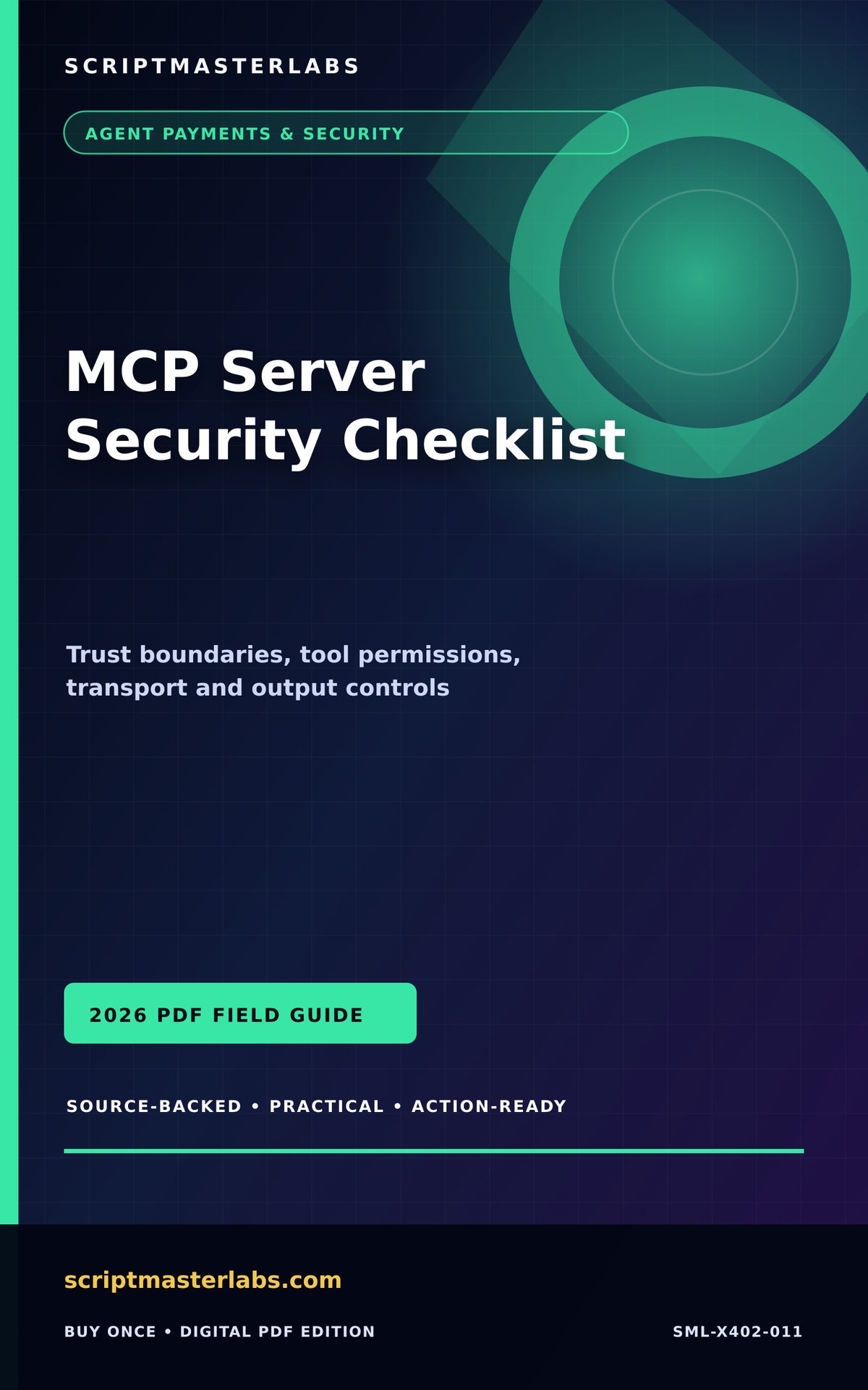 MCP Server Security Checklist PDF cover