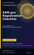 SAM.gov Registration Checklist PDF cover