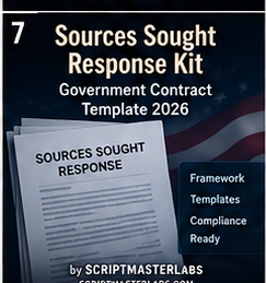 Sources Sought Response Kit 2026 by SCRIPTMASTERLABS