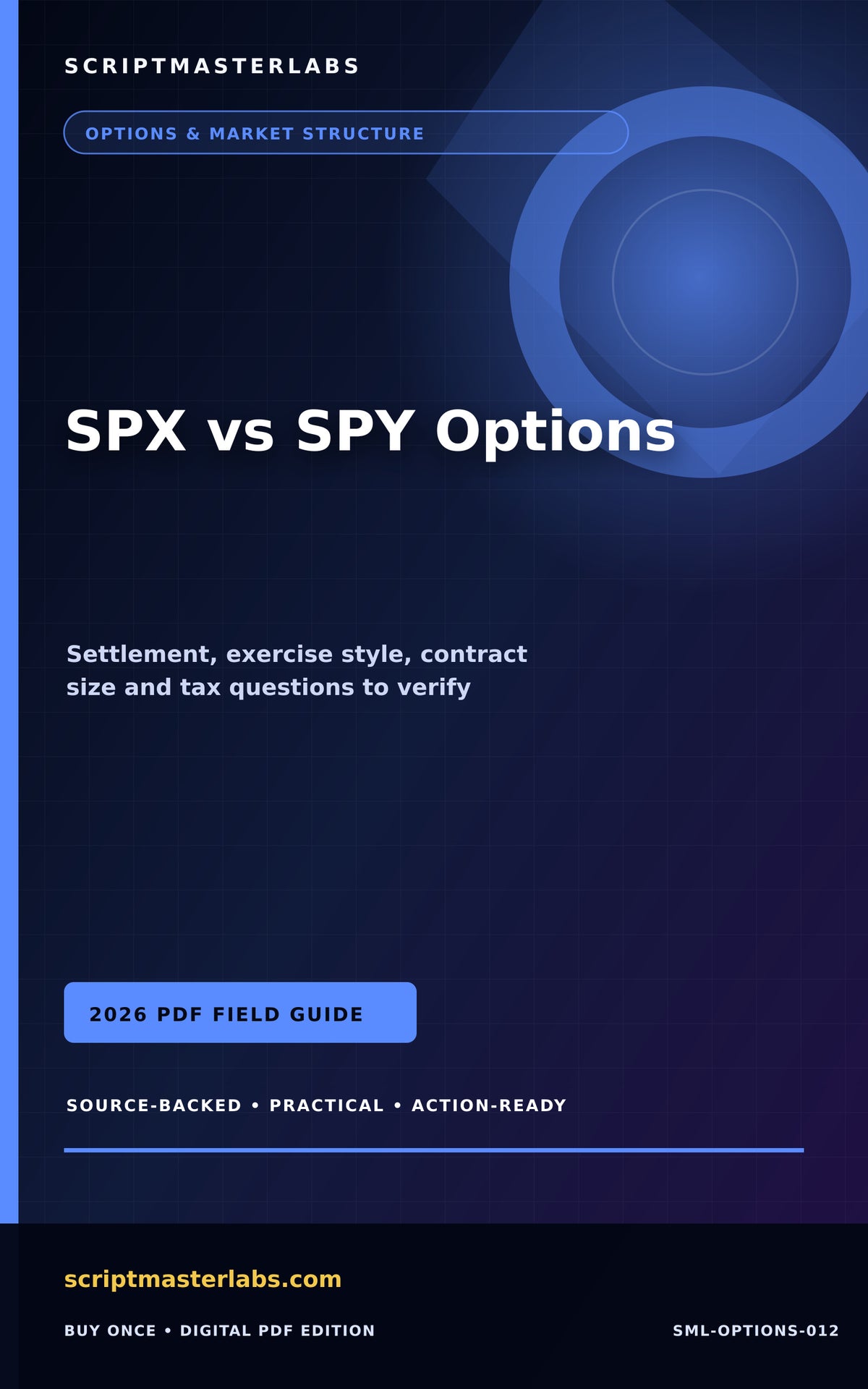 SPX vs SPY Options PDF cover