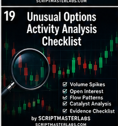 Unusual Options Activity Analysis Checklist by SCRIPTMASTERLABS