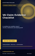 VA Claim Evidence Checklist PDF cover