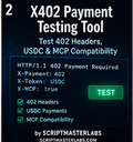 x402 Payment Testing Tool by SCRIPTMASTERLABS